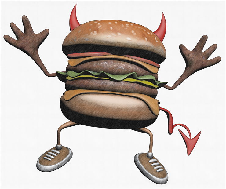 Picture Of Hamburger Danger